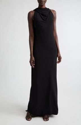 Brandon Maxwell The Presley Mantle Gown in Black at Nordstrom, Size 2