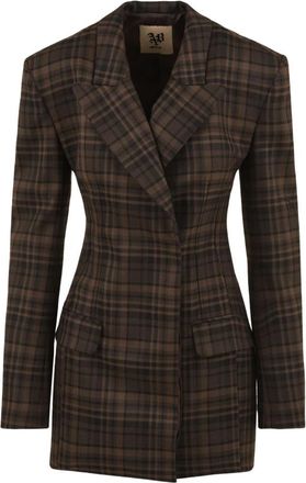 Aniye By Noa Jas - Dames - Blazers - Bruin - XS - Leer - Jassen