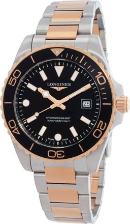 Longines Hydroconquest Quartz Black Dial Mens Watch L37693587