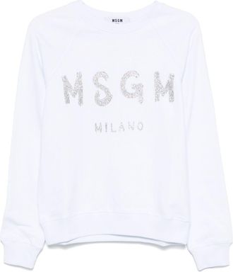 Msgm Felpa con stampa - Blu