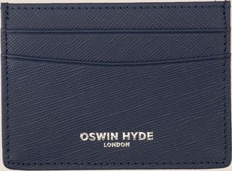 Oswin Hyde Mens Holborn Navy Card Holder