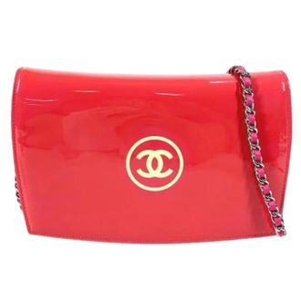 Chanel Pre-owned Vintage Cross Body Bag - Dames - Pre-owned - Roze - Maat: ONE Size Leer