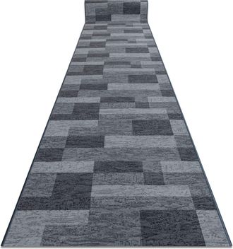 RugsX Rugsx - Alfombra De Pasillo Con Refuerzo De Goma Icona Gris 100cm Grey 100x1350 Cm