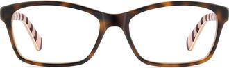 Kate Spade New York catrina 51mm rectangular optical glasses in Pink Havana Pink at Nordstrom
