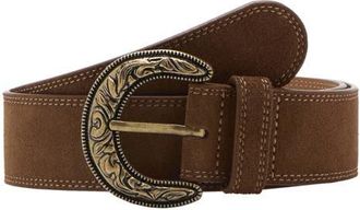 Mango Suede Effect Belt in Brown at Nordstrom, Size Medium
