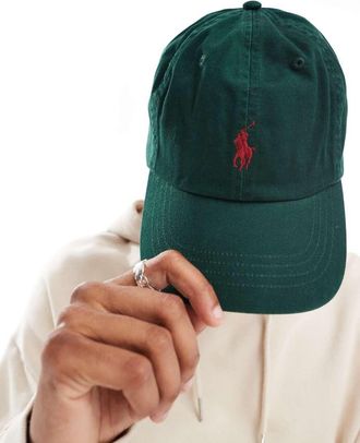 Polo Ralph Lauren Icon - Cappellino in twill verde medio con logo