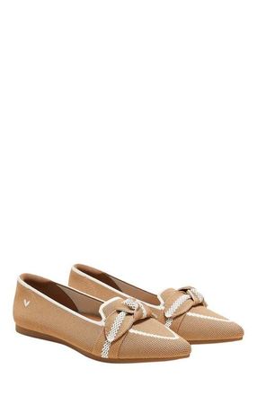 Vivaia Pointed-Toe Bow Loafers in Nutmeg Ivory at Nordstrom, Size 11