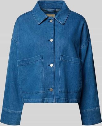 Smith & Soul Jeansjacke mit aufgesetzten Taschen in Blau, Gr&ouml;&szlig;e XL