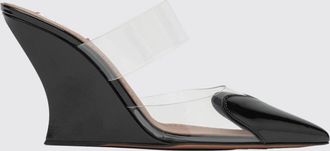 Alaia Mules Le Caur in pelle verniciata con stampa a cuori e tacco alto