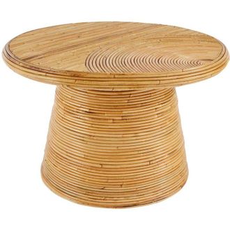 Atmosphera Tavolino beige tanae 70x70x45cm Atmosphera cr&eacute;ateur dint&eacute;rieur