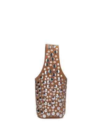 Khaite Livia su&egrave;de bucket-tas met studs - Bruin