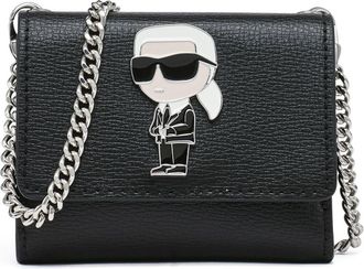 Karl Lagerfeld Wallet on a Chain in Black/black Multi at Nordstrom