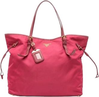 Prada Pre-owned Tote Bags, female, Pink, Size: ONE SIZE Pre-owned Tote Bag