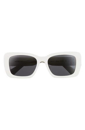 Miu Miu 53mm Rectangular Sunglasses in White at Nordstrom Rack