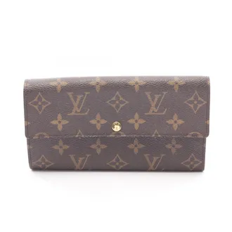 Louis Vuitton Monogram Brown Canvas Pvc Long Wallet (Bi-Fold) (Pre-Owned)