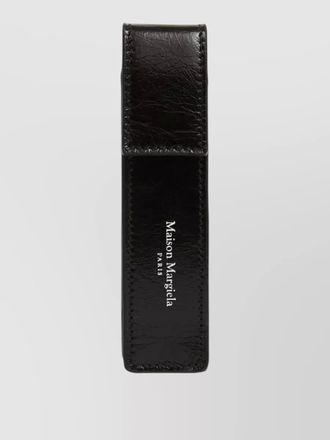 Maison Margiela vertical leather chain keyring card holder