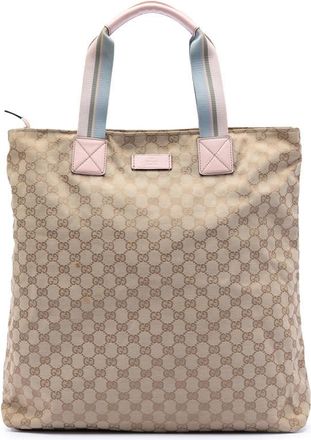 Gucci Pre-owned Gucci GG Canvas Web Vertical Tote Ladies 131233 506631