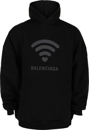 Balenciaga Love Logo Print Hoodie