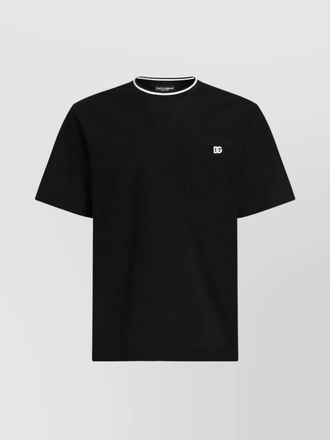 Dolce & Gabbana cotton piqu&eacute; t-shirt