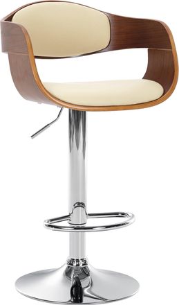 Clp Taburete De Bar Kingston Nogal/crema