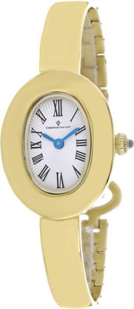Christian Van Sant Womens Anora Silver Dial Watch