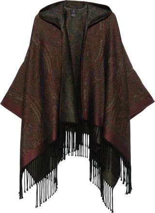 Etro Paisley-print Hooded Poncho