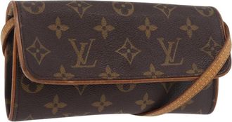 Louis Vuitton Twin Monogram Canvas Brown Canvas Handbag (Pre-Owned)