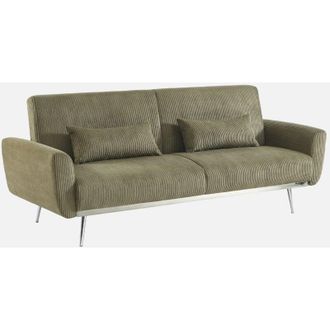 Sweeek Sof&aacute; Cama Convertible De Pana Fina De 2-3 Plazas