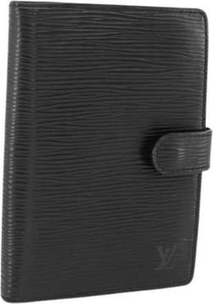 Louis Vuitton Pre-owned Day Planner Cover - Dames - Vintage Accessoires - Zwart - ONE Size - Leer - Vintage