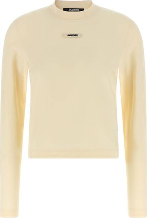Jacquemus Beige Logo T-shirt