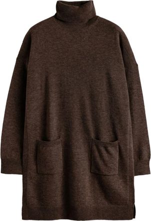 Chinti and Parker Abito corto in maglia fine - Marrone