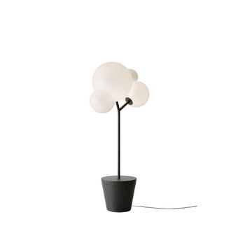 Zafferano L&aacute;mpara de pie zafferano led e27 negra con base ajustable