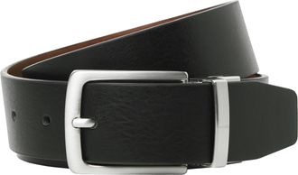 Jack & Jones Lederg&uuml;rtel JACK & JONES JACRIO REVERSIBLE LEATHER BELT NOOS, Herren, Gr. 100, braun (schwarz detail:cognac, reversible), Leder, unifarben, G&uuml;rtel Led