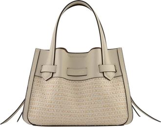 Pourchet Blossom Tress&eacute; - Dames - Handtassen - Beige - ONE Size - Katoen - Tassen