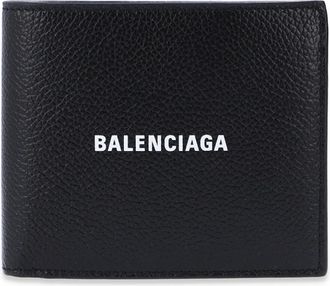 Balenciaga Portemonnee met logo - Heren - Portefeuilles - Zwart - ONE Size - Leer - Accessoires