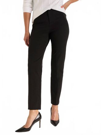 Nic+Zoe Cotton Bi-Stretch Copley Straight Pants In Black Onyx