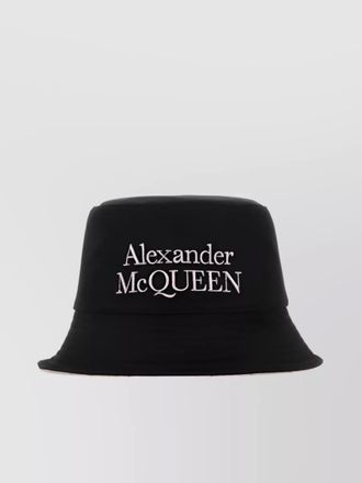 Alexander McQueen reversible logo-embroidered bucket hat