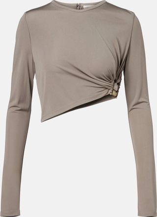 CHRISTOPHER ESBER Top cropped Bezel Quartz in jersey