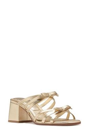 Kate Spade New York carolina metallic block heel sandal in Pale Gold at Nordstrom Rack, Size 7.5