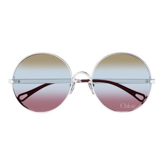 Chlo&eacute; Sunglasses Ch0321 S 003 Silver/Light Blue Women