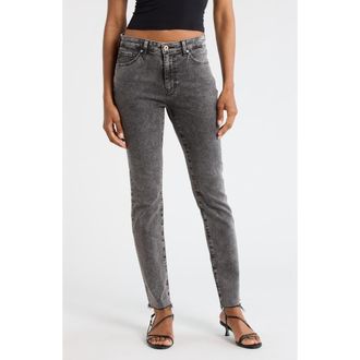 AG - Adriano Goldschmied Mari High Waist Raw Hem Ankle Skinny Jeans in Identity at Nordstrom Rack, Size 23