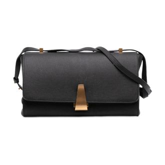 Bottega Veneta Pre-owned Cross Body Bags, female, Black, Size: ONE SIZE Pre-owned Convertible Leather Bag