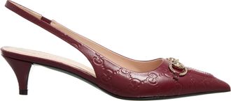 Gucci Heels - Horsebit Slingback - red - Heels for ladies