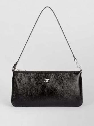 Courr&egrave;ges rectangular naplack pouch adjustable strap