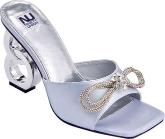 Ninety Union Regal Bow Slide Sandal in Silver at Nordstrom Rack, Size 4