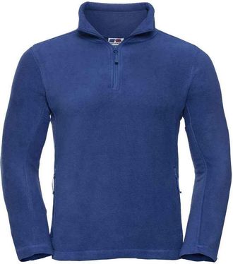 Russell Athletic Russell Heren Quarter Zip Outdoor Fleece Top (Helder Koninklijk)