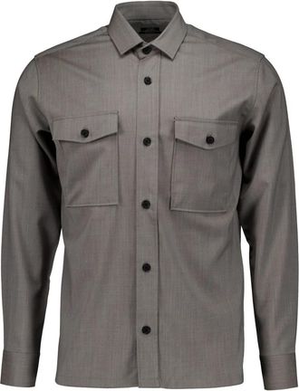 Genti Midtown Relaxed Fit T-shirt - Heren - Casual Overhemden - Grijs - L - Overhemden