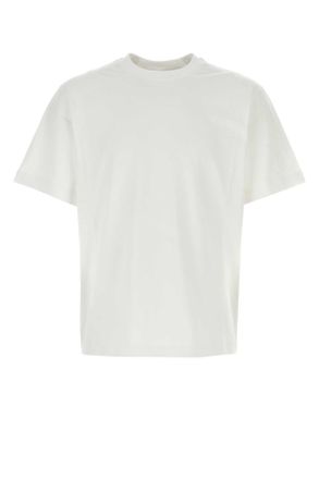 Burberry White Stretch Cotton T Shirt