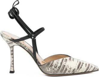 Fendi Beige Printed Pumps