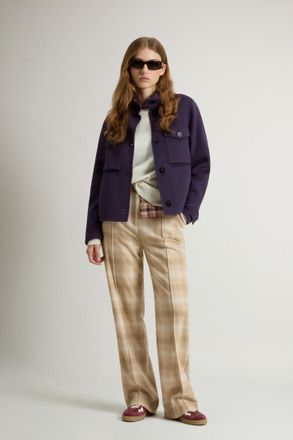 Woolrich donna Giacca in misto lana Lilla Taglia XXL